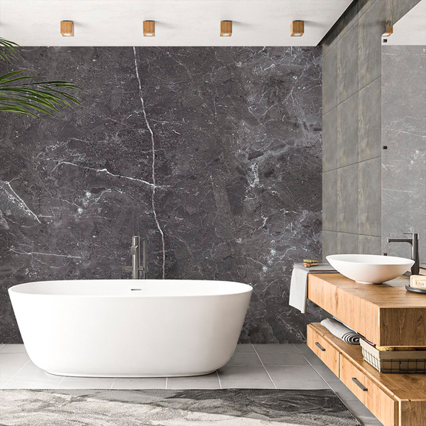 Carreaux de vinyle marbrés (2.7 m x 1 m)